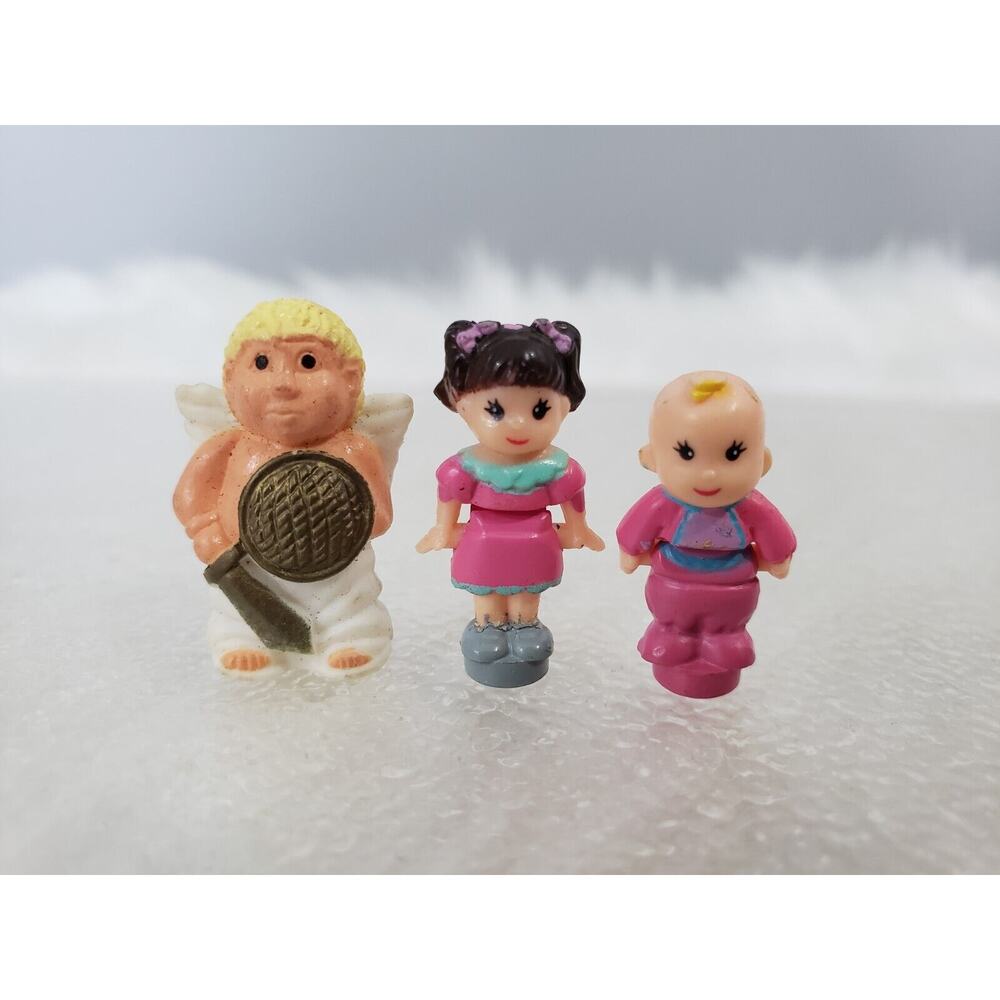 Lot 3 Vintage Galoob Toys My Pretty Dollhouse Baby Girl Polly Pocket-Like